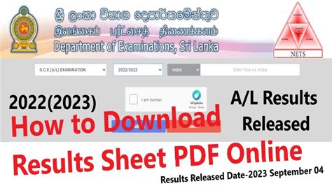 1. Result Download (PDF file) 2. Online Individual Result g https .